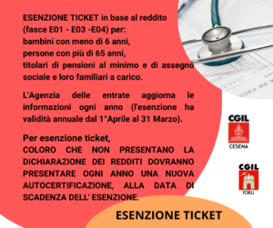 ESENZIONE TICKET