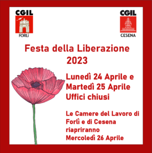 chiusura 24 e 25 Aprile