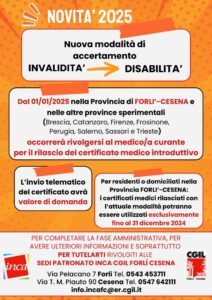 dal 1 gennaio 2025 novità accertamento disabilità