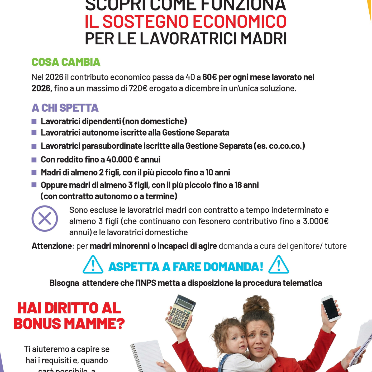 bonus mamme 2026